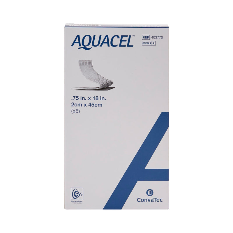 Aquacel® Ribbon Gelling Fiber Wound Dressing 3/4 X 18 Inch Ribbon Sterile (689147_EA) 1/EA