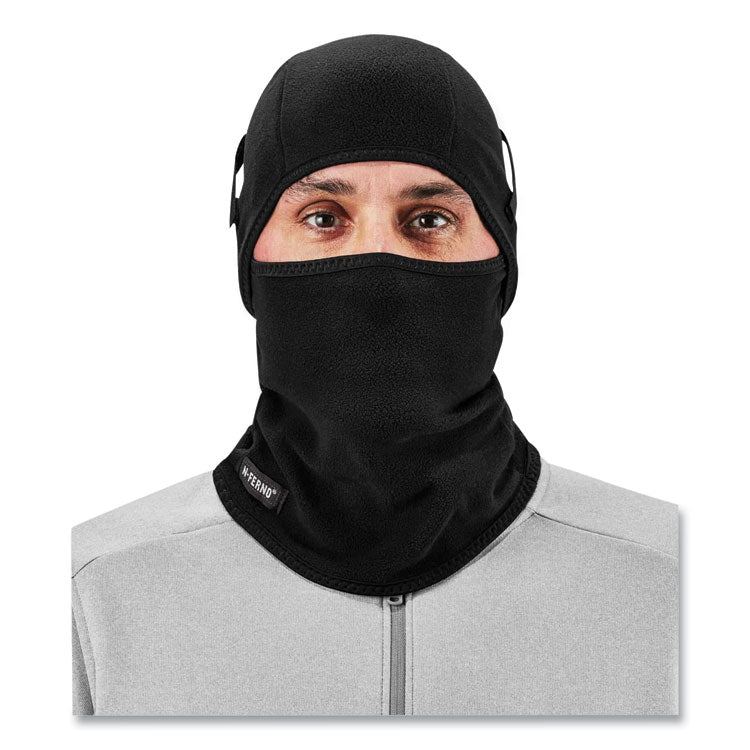 ergodyne® N-Ferno 6826 2-Piece Fleece Balaclava Face Mask, One Size Fits Most, Black , Ships in 1-3 Business Days (EGO16826) Each