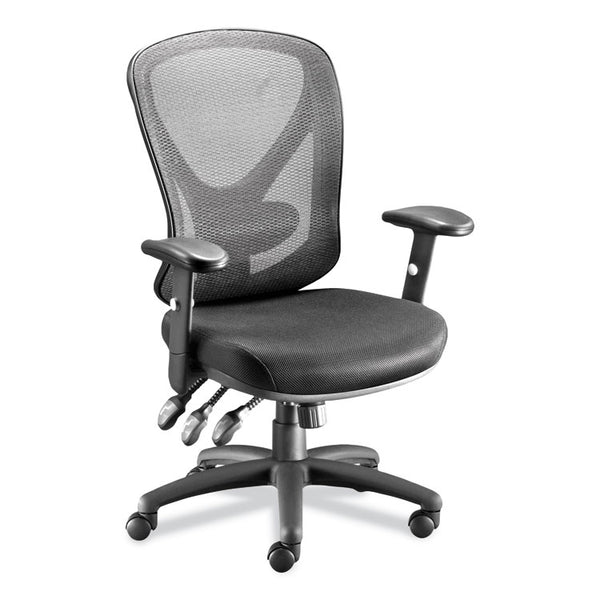 Alera® Alera Aeson Series Multifunction Task Chair, Supports Up to 275 lb, 15" to 18.82" Seat Height, Black Seat/Back, Black Base (ALEAS42M14)