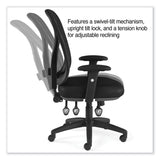 Alera® Alera Aeson Series Multifunction Task Chair, Supports Up to 275 lb, 15" to 18.82" Seat Height, Black Seat/Back, Black Base (ALEAS42M14)