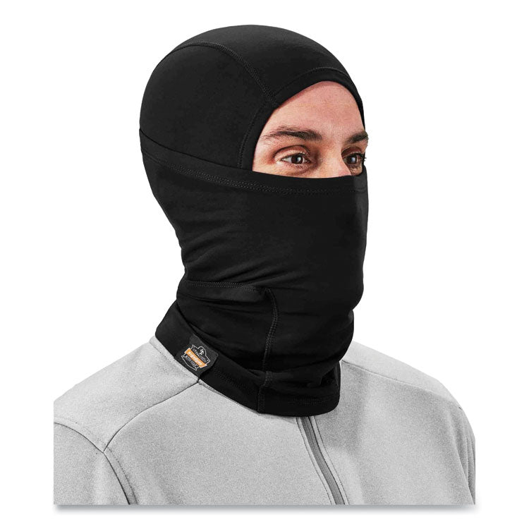 ergodyne® N-Ferno 6844 Dual-Layer Balaclava Face Mask, Nylon; Spandex, One Size Fits Most, Black, Ships in 1-3 Business Days (EGO16844) Each
