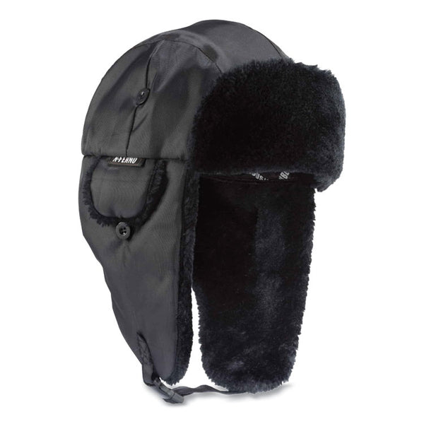 ergodyne® N-Ferno 6802 Classic Trapper Hat, X-Small, Black, Ships in 1-3 Business Days (EGO16846) Each