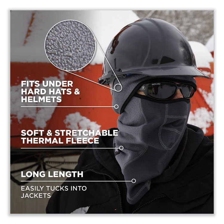ergodyne® N-Ferno 6823 Hinged Balaclava Face Mask, Fleece, One Size Fits Most, Navy, Ships in 1-3 Business Days (EGO16851) Each