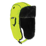 ergodyne® N-Ferno 6802 Classic Trapper Hat, Small/Medium, Lime, Ships in 1-3 Business Days (EGO16853) Each
