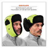 ergodyne® N-Ferno 6802 Classic Trapper Hat, Small/Medium, Lime, Ships in 1-3 Business Days (EGO16853) Each
