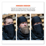 ergodyne® N-Ferno 6955 Insulated 3-Layer Balaclava Face Mask, Polartec FR Pwr Grid Fleece/Poly-Spandex,Black,Ships in 1-3 Business Days (EGO16955) Each