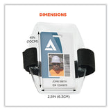 ergodyne® Squids 3386 Arm Band ID Badge Holder, Horizontal, 4 x 2.5, Orange, Ships in 1-3 Business Days (EGO19951) Each