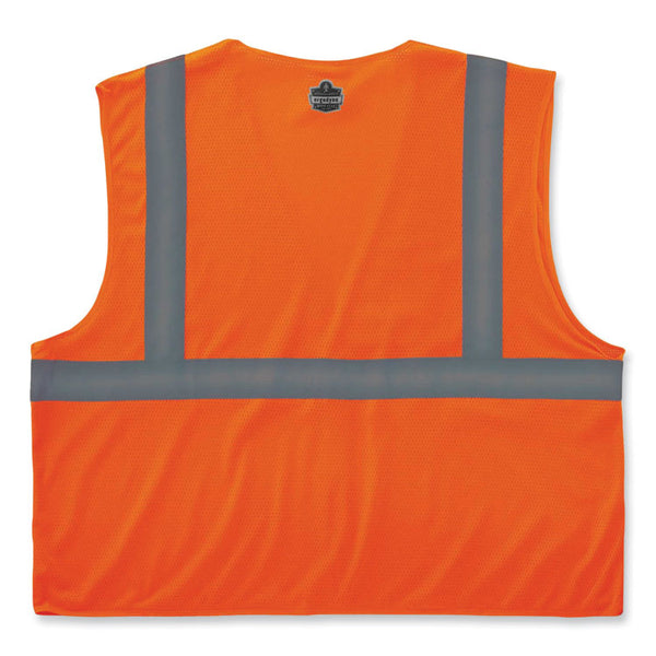 ergodyne® GloWear 8210HL Class 2 Economy Mesh Hook and Loop Vest, Polyester, 2X-Large/3X-Large, Orange, Ships in 1-3 Business Days (EGO21017) Each