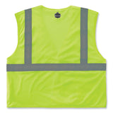 ergodyne® GloWear 8210HL Class 2 Economy Mesh Hook and Loop Vest, Polyester, Small/Medium, Lime, Ships in 1-3 Business Days (EGO21023) Each