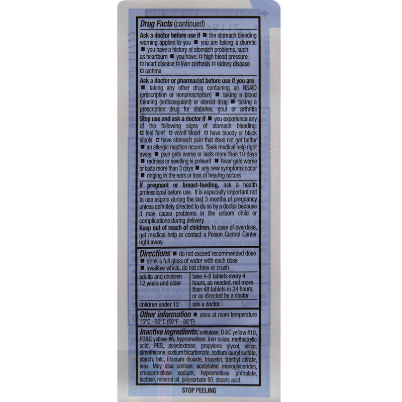 HEALTHSTAR® Pain Relief 81 mg Strength Aspirin Tablet 120 per Bottle (1043633_BT) 1/BT