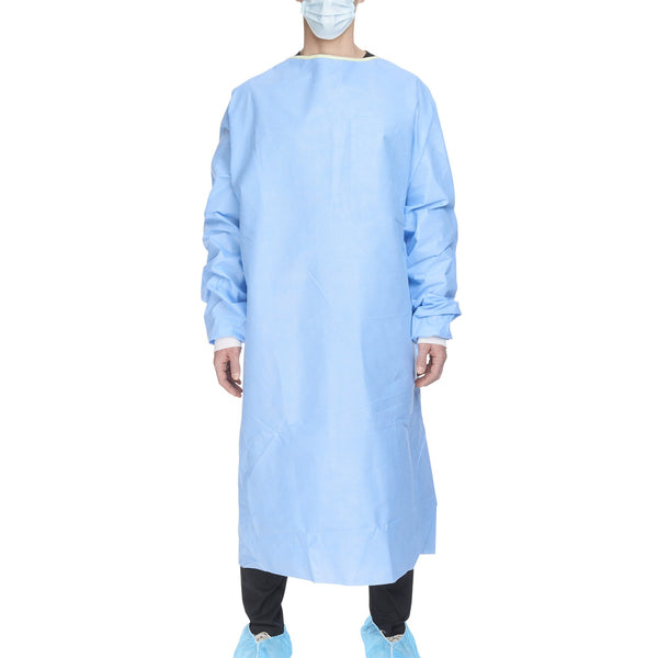 ULTRA Non-Reinforced Surgical Gown with Towel 2X-Large Blue Sterile AAMI Level 3 Disposable (224749_CS) 28/CS