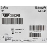 CoFlex® Cohesive Bandage 3 Inch X 5 Yard Self-Adherent Closure Teal / Blue / White / Purple / Red / Green NonSterile 14 lbs. Tensile Strength (257217_CS) 24/CS