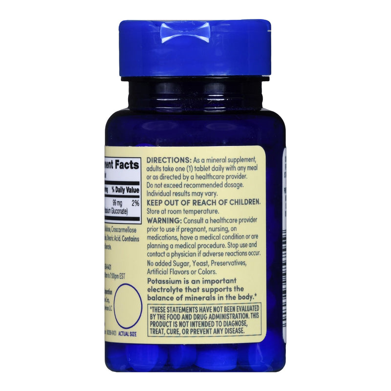 Foster & Thrive™ Dietary Supplement Potassium Gluconate 595 mg Strength Tablet 100 per Bottle (1238893_BT) 1/BT
