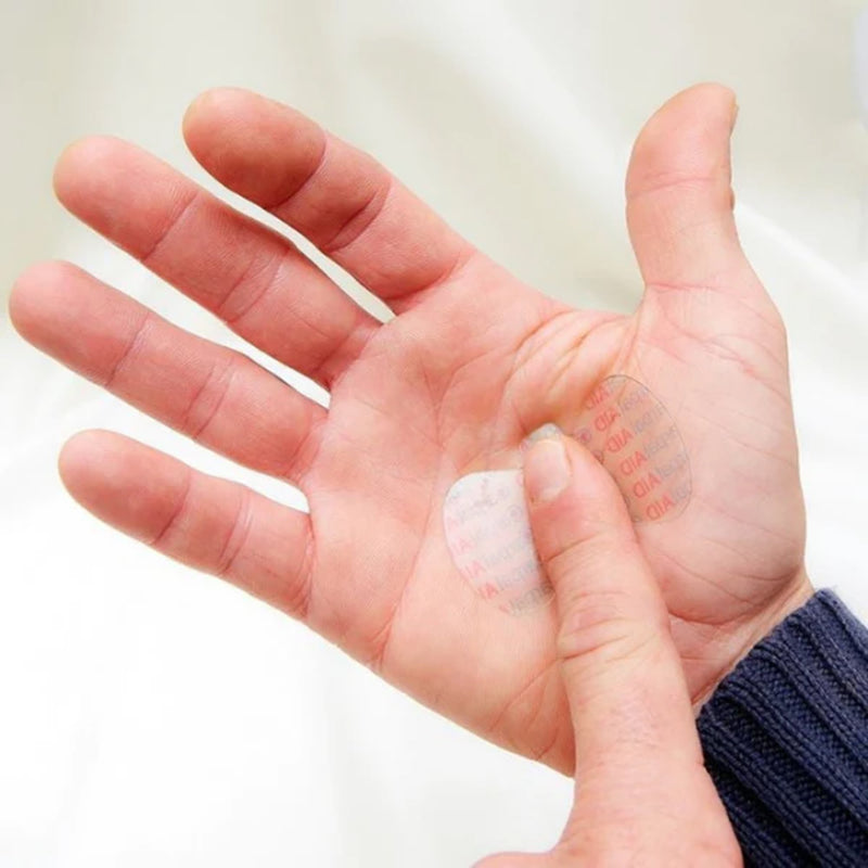 Carpal AID® Patch Hand-Based Carpal Tunnel Support Plastic Left or Right Hand Clear Small (1233611_CS) 960/CS