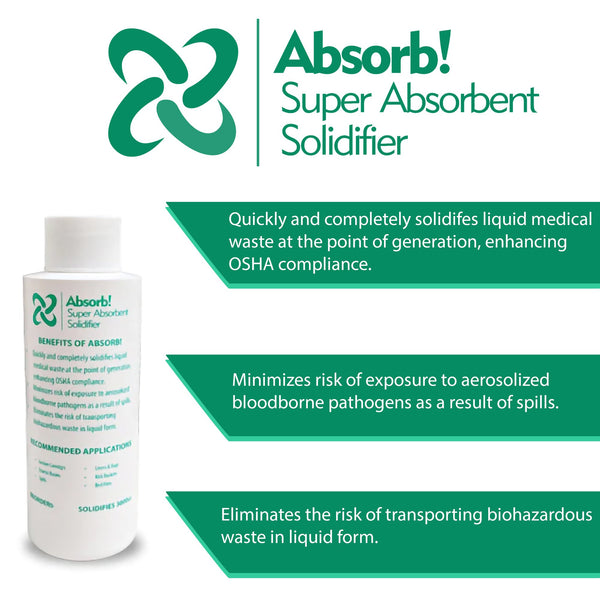 Absorb! Fluid Solidifier 1,200 cc Bottle 23.5 oz. (406888_EA) 1/EA