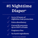 Huggies® Overnites Unisex Baby Diaper Size 7 Disposable Heavy Absorbency (1254304_CS) 52/CS