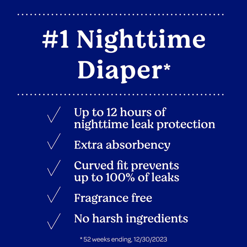 Huggies® Overnites Unisex Baby Diaper Size 7 Disposable Heavy Absorbency (1254304_CS) 52/CS