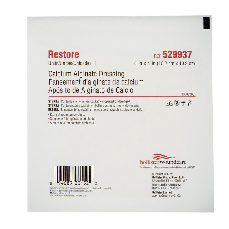 Restore™ Alginate Dressing 4 X 4 Inch Square (329626_EA) 1/EA