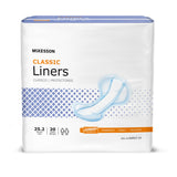 McKesson Classic Incontinence Liner 25-1/5 Inch Length Light Absorbency Polymer Core One Size Fits Most (1187896_CS) 80/CS