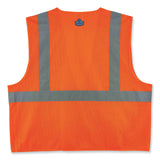ergodyne® GloWear 8220Z Class 2 Standard Mesh Zipper Vest, Polyester, Large/X-Large, Orange, Ships in 1-3 Business Days (EGO21115) Each