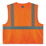 ergodyne® GloWear 8225HL Class 2 Standard Solid Hook and Loop Vest, Polyester, Orange, 4X-Large/5X-Large, Ships in 1-3 Business Days (EGO21179) Each