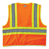 ergodyne® GloWear 8229Z Class 2 Economy Two-Tone Zipper Vest, Polyester, Large/X-Large, Orange, Ships in 1-3 Business Days (EGO21305) Each
