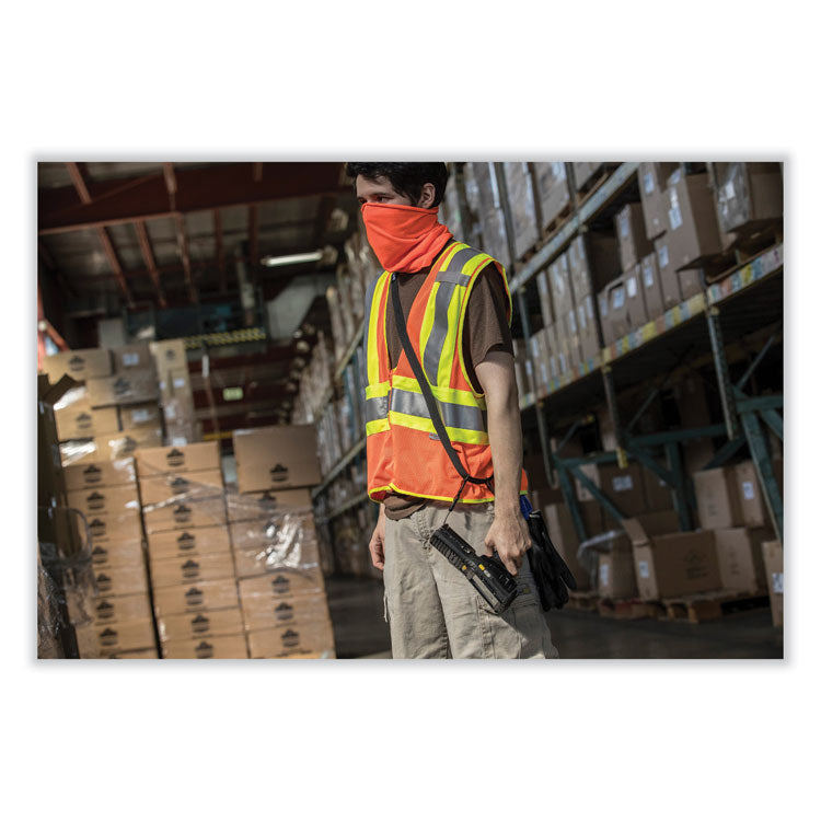 ergodyne® GloWear 8229Z Class 2 Economy Two-Tone Zipper Vest, Polyester, Large/X-Large, Orange, Ships in 1-3 Business Days (EGO21305) Each