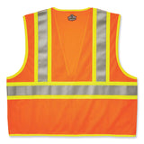 ergodyne® GloWear 8230Z Class 2 Two-Tone Mesh Zipper Vest, Polyester, 2X-Large/3X-Large, Orange, Ships in 1-3 Business Days (EGO21317) Each