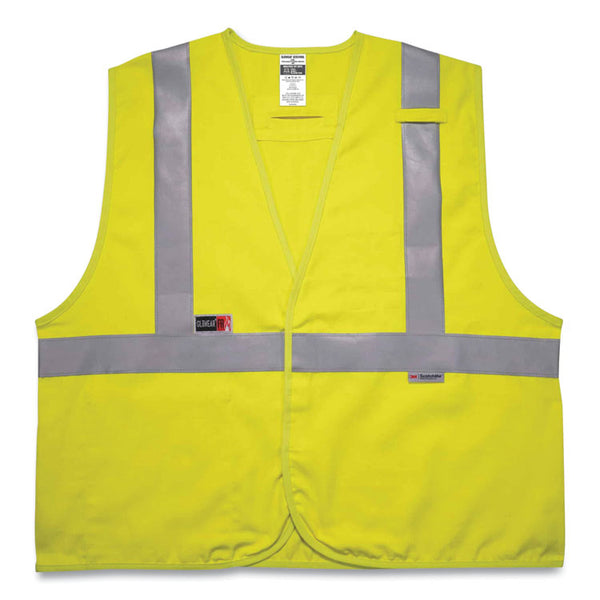 ergodyne® GloWear 8261FRHL Class 2 Dual Compliant FR Hook and Loop Safety Vest, Small/Medium, Lime, Ships in 1-3 Business Days (EGO21463) Each