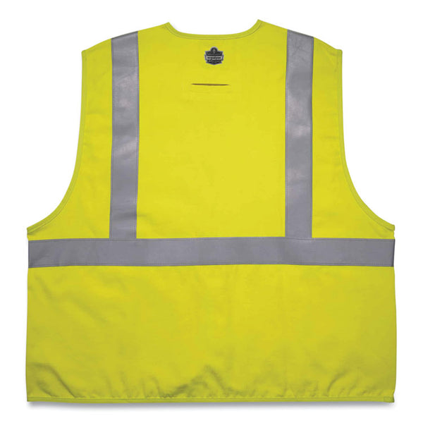 ergodyne® GloWear 8261FRHL Class 2 Dual Compliant FR Hook and Loop Safety Vest, Small/Medium, Lime, Ships in 1-3 Business Days (EGO21463) Each