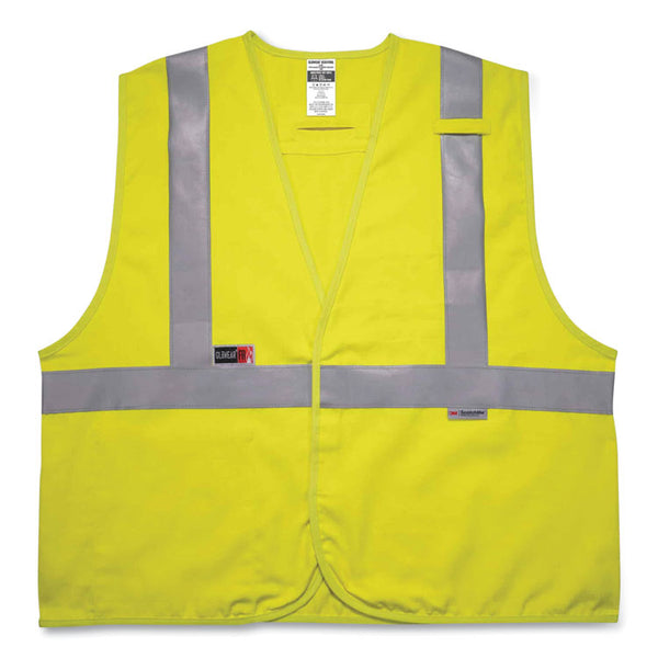 ergodyne® GloWear 8261FRHL Class 2 Dual Compliant FR Hook and Loop Safety Vest, Large/X-Large, Lime, Ships in 1-3 Business Days (EGO21465) Each
