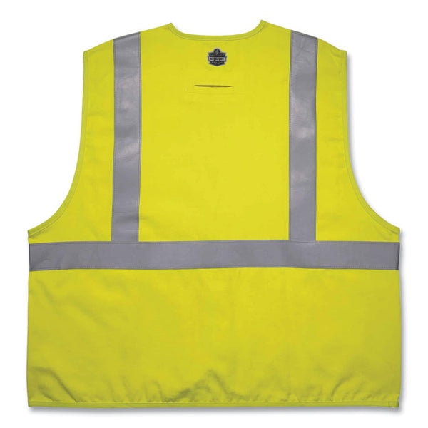 ergodyne® GloWear 8261FRHL Class 2 Dual Compliant FR Hook and Loop Safety Vest, Large/X-Large, Lime, Ships in 1-3 Business Days (EGO21465) Each