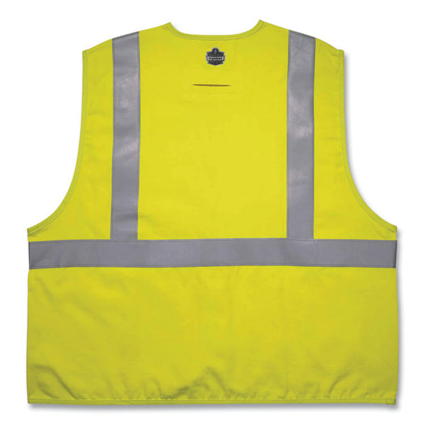 ergodyne® GloWear 8261FRHL Class 2 Dual Compliant FR Hook and Loop Safety Vest, 2X-Large/3X-Large, Lime, Ships in 1-3 Business Days (EGO21467) Each