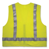 ergodyne® GloWear 8262FRZ Class 2 FR Surveyor Zipper Vest, Tencel/Modacrylic/Para-aramid/Kevlar, S/M, Lime, Ships in 1-3 Business Days (EGO21483) Each