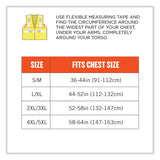 ergodyne® GloWear 8262FRZ Class 2 FR Surveyor Zip Vest, Tencel/Modacrylic/Para-aramid/Kevlar, 2XL/3XL, Lime, Ships in 1-3 Business Days (EGO21487) Each