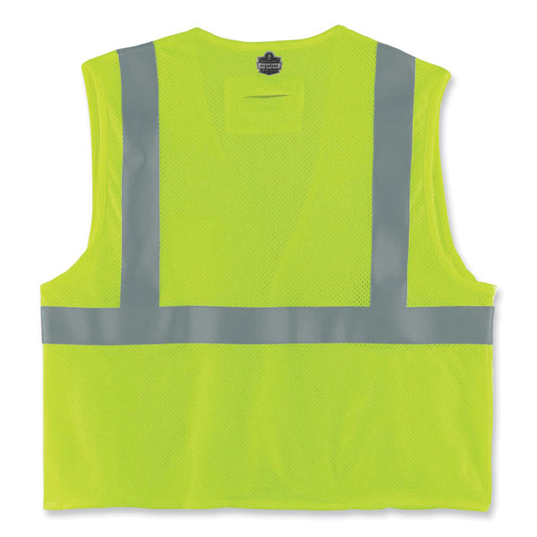 ergodyne® GloWear 8260FRHL Class 2 FR Safety Hook and Loop Vest, Modacrylic/Kevlar, Small/Medium, Lime, Ships in 1-3 Business Days (EGO21493) Each