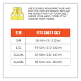 ergodyne® GloWear 8260FRHL Class 2 FR Safety Hook and Loop Vest, Modacrylic/Kevlar, Large/X-Large, Lime, Ships in 1-3 Business Days (EGO21495) Each