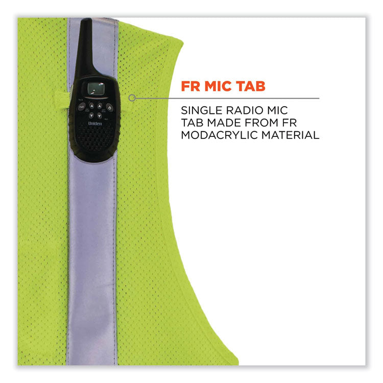 ergodyne® GloWear 8260FRHL Class 2 FR Safety Hook and Loop Vest, Modacrylic/Kevlar, 2X-Large/3X-Large, Lime, Ships in 1-3 Business Days (EGO21497) Each