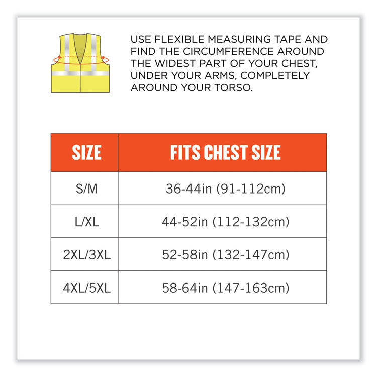 ergodyne® GloWear 8260FRHL Class 2 FR Safety Hook and Loop Vest, Modacrylic/Kevlar, 2X-Large/3X-Large, Lime, Ships in 1-3 Business Days (EGO21497) Each