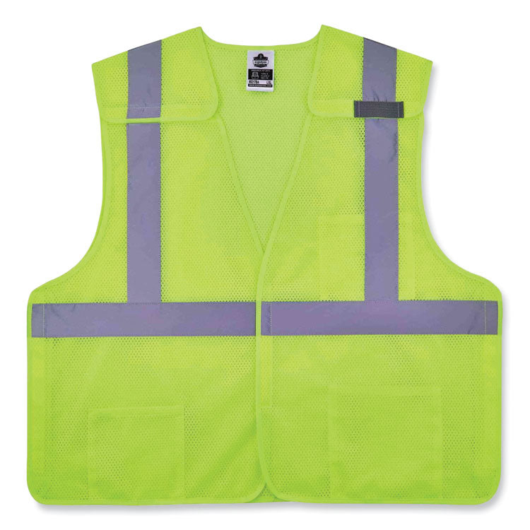 ergodyne® GloWear 8217BA Class 2 Breakaway Mesh Vest, Polyester, Small/Medium, Lime, Ships in 1-3 Business Days (EGO21523) Each