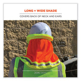 ergodyne® GloWear 8005 Hi-Vis Hard Hat Neck Shade, 20 x 12.5, Orange, Ships in 1-3 Business Days (EGO29051) Each