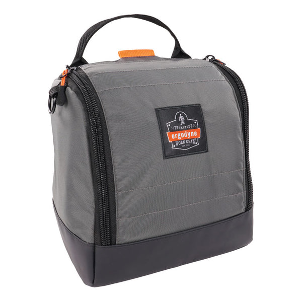 ergodyne® Arsenal 5185 Full Respirator Bag with Zipper Magnetic Closure, 5.5 x 9.5 x 9.5, Gray, Ships in 1-3 Business Days (EGO13185)