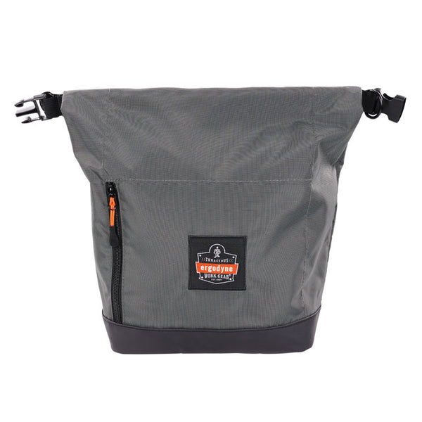 ergodyne® Arsenal 5186 Full Respirator Bag with Roll Top Closure, 7.5 x 13.5 x 13.5, Gray, Ships in 1-3 Business Days (EGO13186)