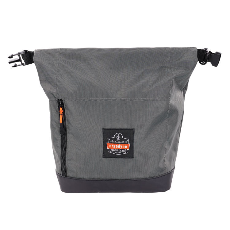 ergodyne® Arsenal 5186 Full Respirator Bag with Roll Top Closure, 7.5 x 13.5 x 13.5, Gray, Ships in 1-3 Business Days (EGO13186) Each