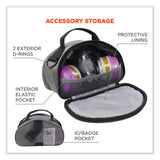 ergodyne® Arsenal 5187 Clamshell Half Respirator Bag with Zipper Closure, 4 x 9 x 5, Gray, Ships in 1-3 Business Days (EGO13187) Each