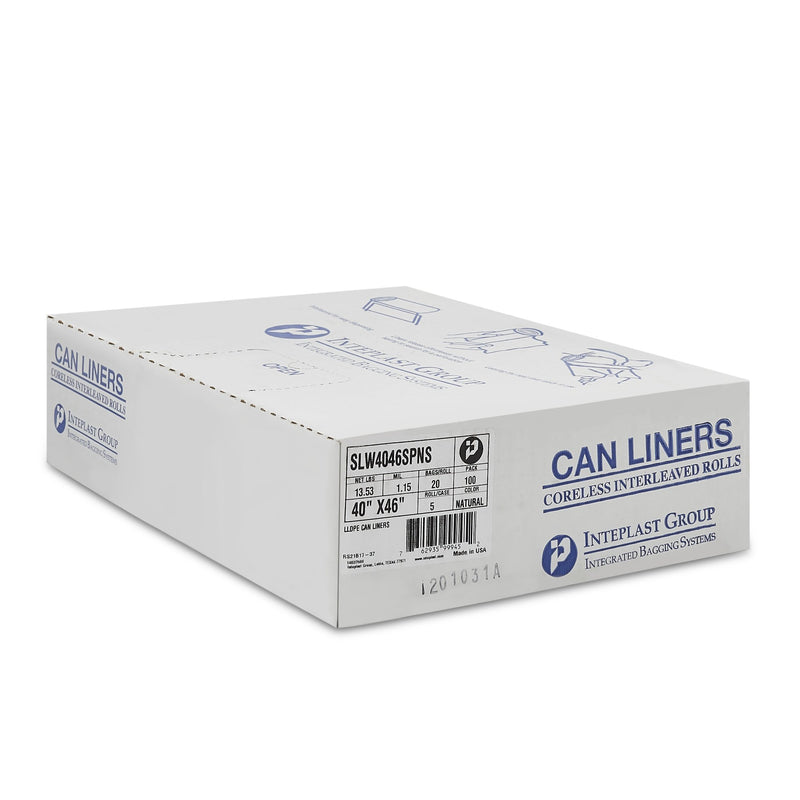 McKesson Trash Bag 45 gal. Clear LLDPE 1.15 mil 40 X 46 Inch Star Seal Bottom Coreless Roll (1137657_CS) 100/CS