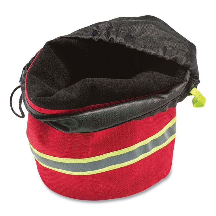 ergodyne® Arsenal 5080L Fleece-Lined SCBA Mask Bag with Drawstring Closure, 8.5 x 8.5 x 14, Red, Ships in 1-3 Business Days (EGO13081) Each