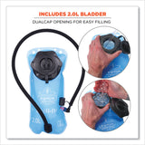 ergodyne® Chill-Its 5155 Low Profile Hydration Pack, 2 L, Hi-Vis Lime, Ships in 1-3 Business Days (EGO13156) Each