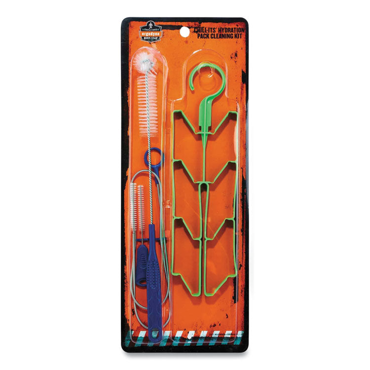 ergodyne® Chill-Its 5159 Hydration Pack Cleaning Kit, Bladder, Tube/Bite-Valve Cleaning Brushes, Drying Rack,Ships in 1-3 Business Days (EGO13159) Each