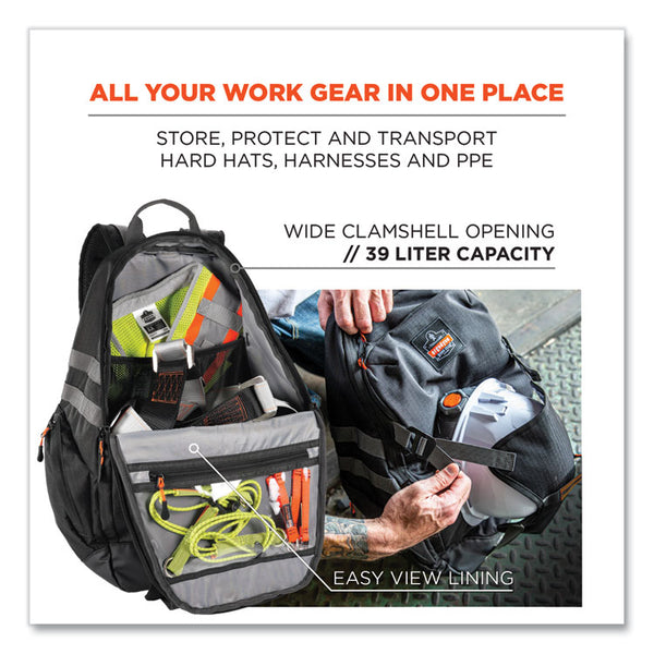 ergodyne® Arsenal 5188 PPE Jobsite Backpack, 7 x 15 x 20, Black, Ships in 1-3 Business Days (EGO13188)